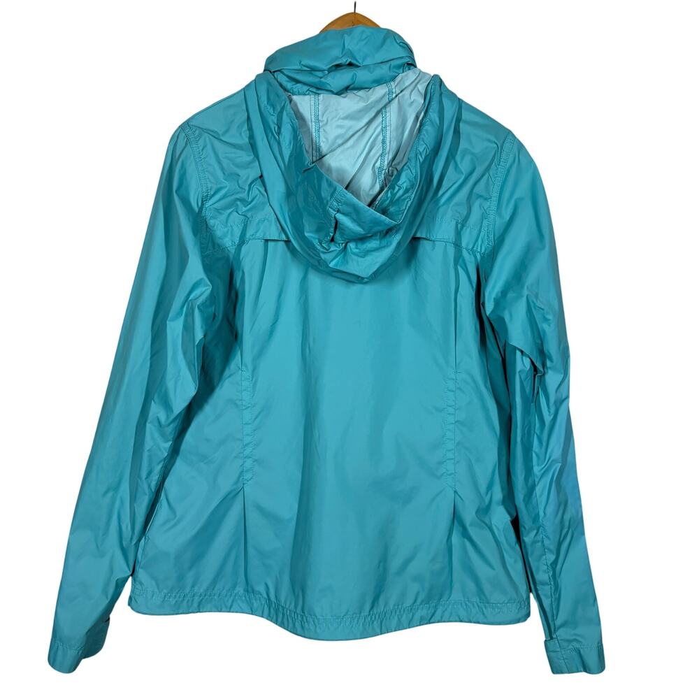 Columbia Full Zip Light Jacket Track Outdoor Rain Teal Active Sport - M